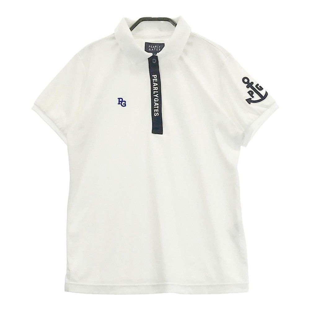 PEARLY GATES ポロシャツ ホワイト サイズ1 レディース トップス