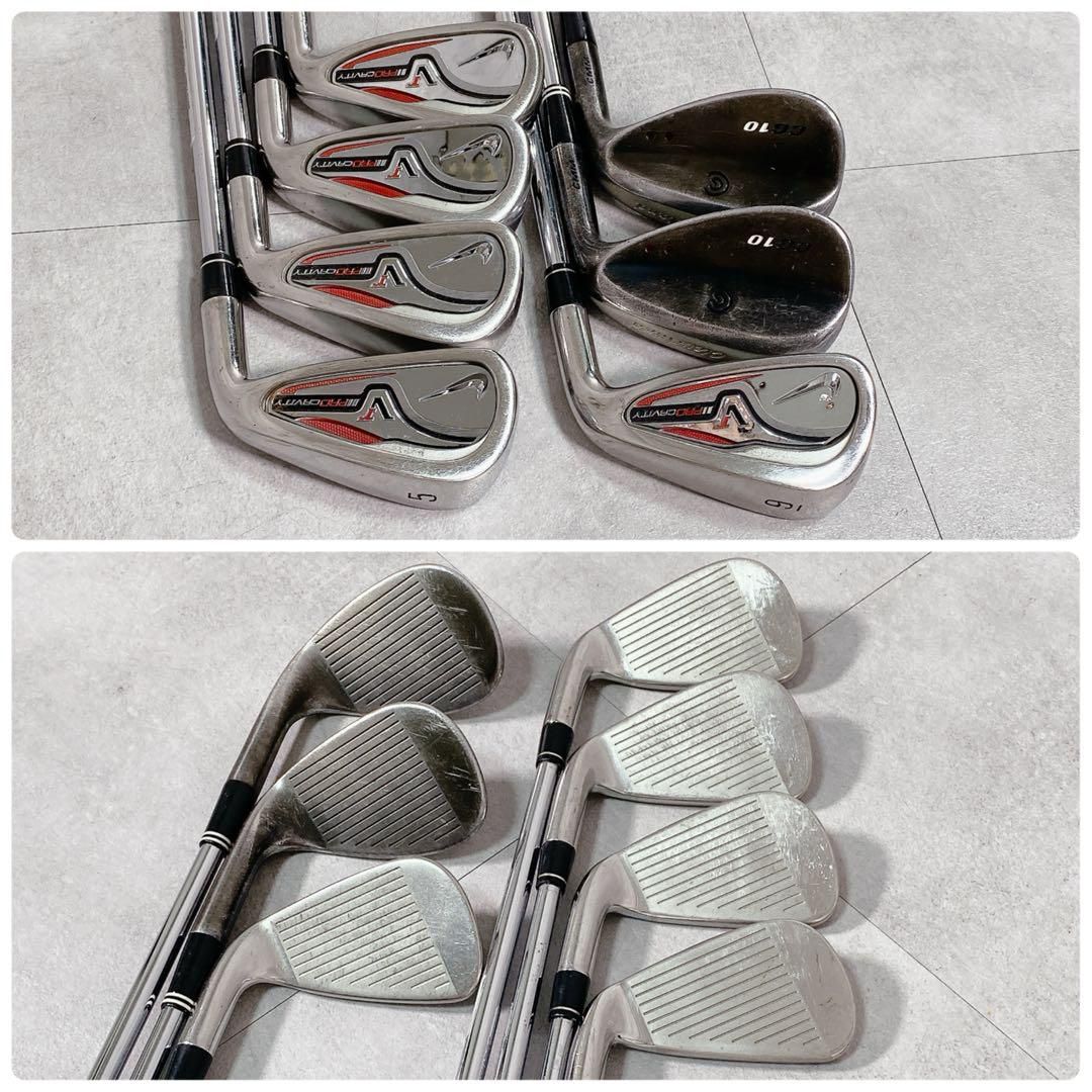 X661 ナイキ メンズ ゴルフ セット 12点 キャディバッグ 黒