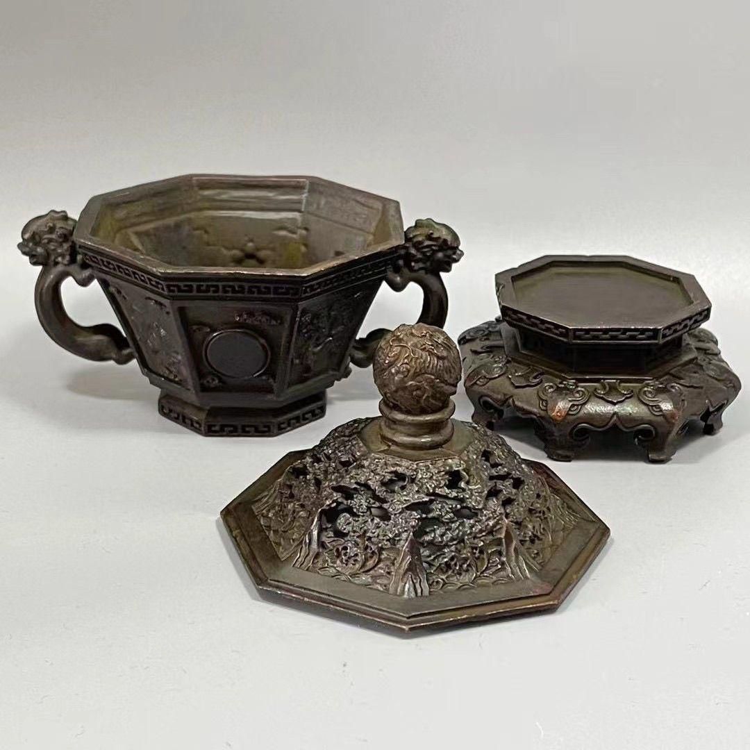 銅器 龍鳳薫香炉 盤香炉 茶道香炉 装飾品 工芸品 置物 銅器 香炉 龍鳳薫香炉 盤香炉 茶道香炉 装飾品 工芸品 置物