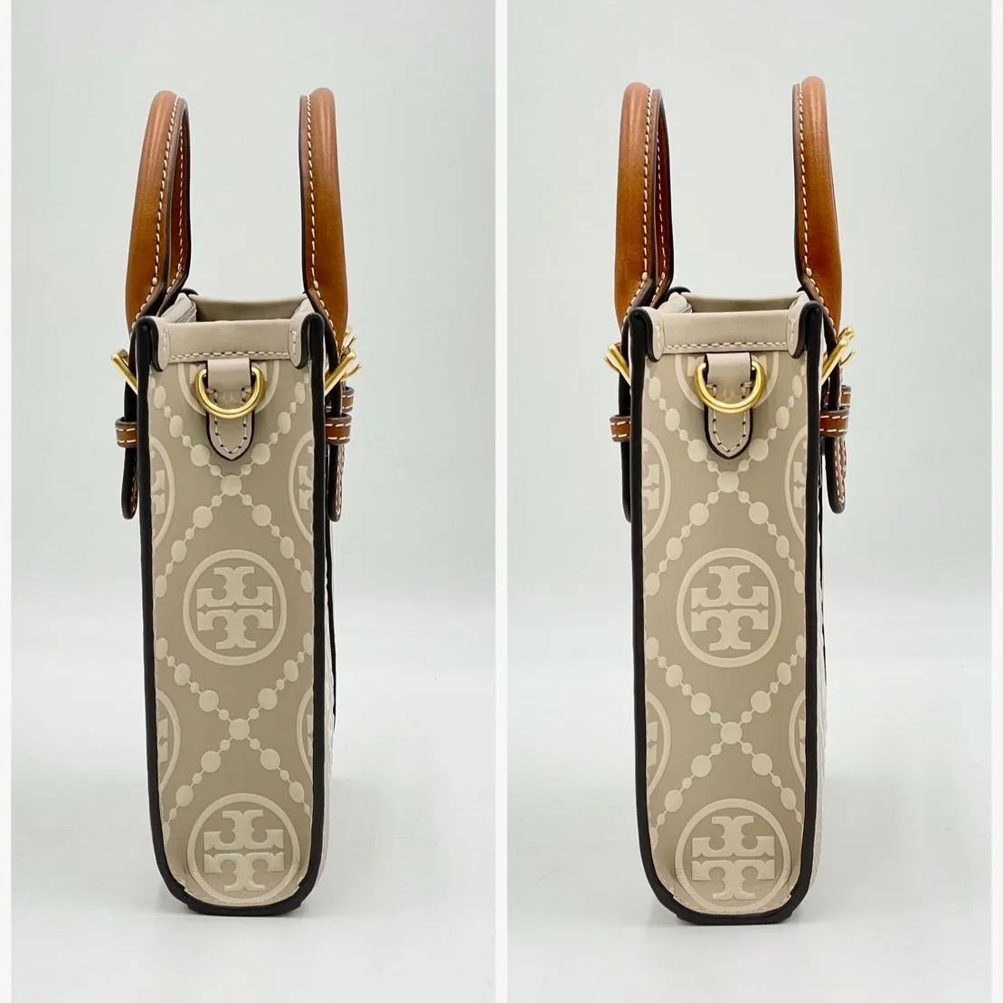 TORY BURCH T エンボス ミニトート 2WAY ショルダーバッグ