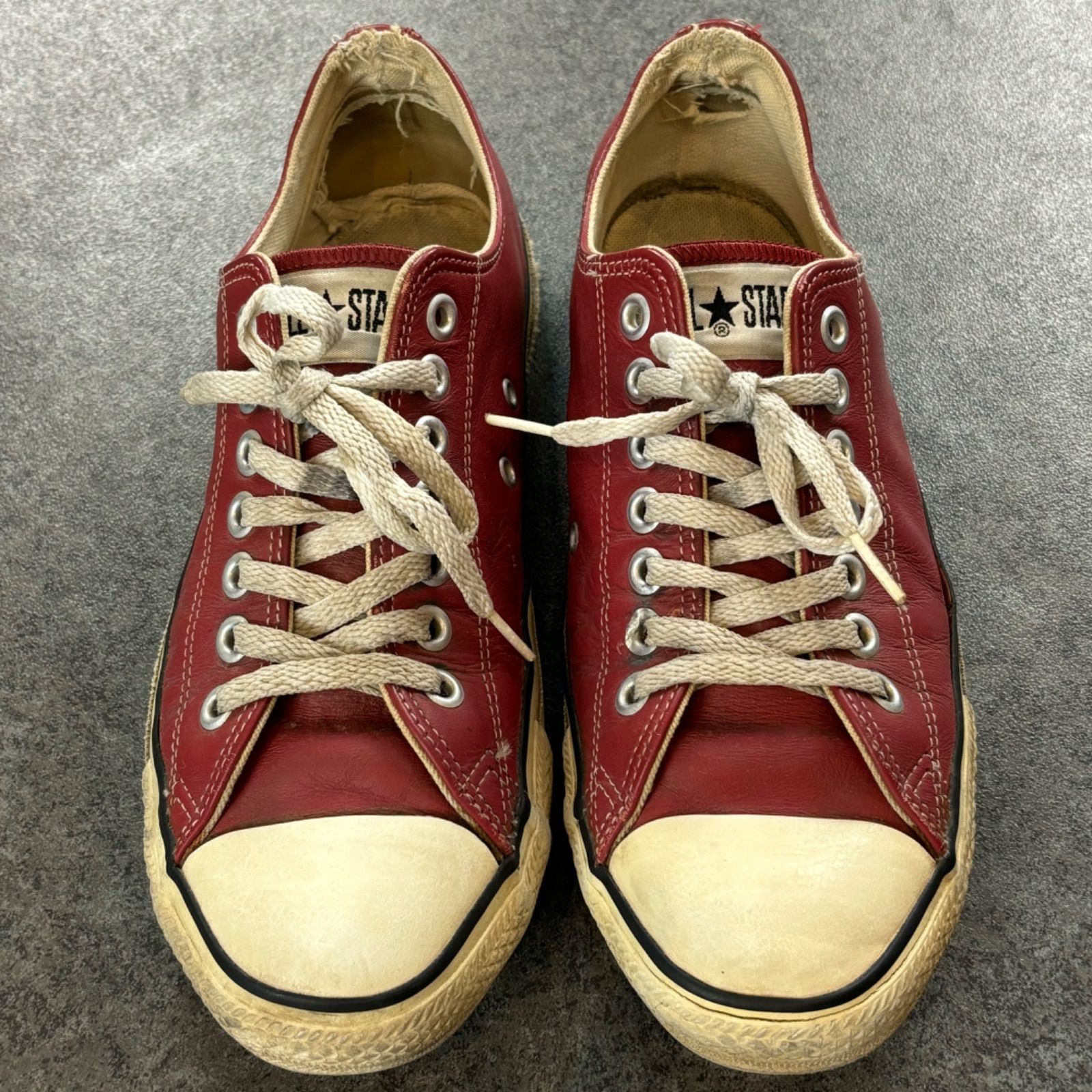 USA製 90s CONVERSE ALL STAR Vintage コンバース オールスター ヴィンテージ スニーカー エンジ 26.5cm 8 1/2