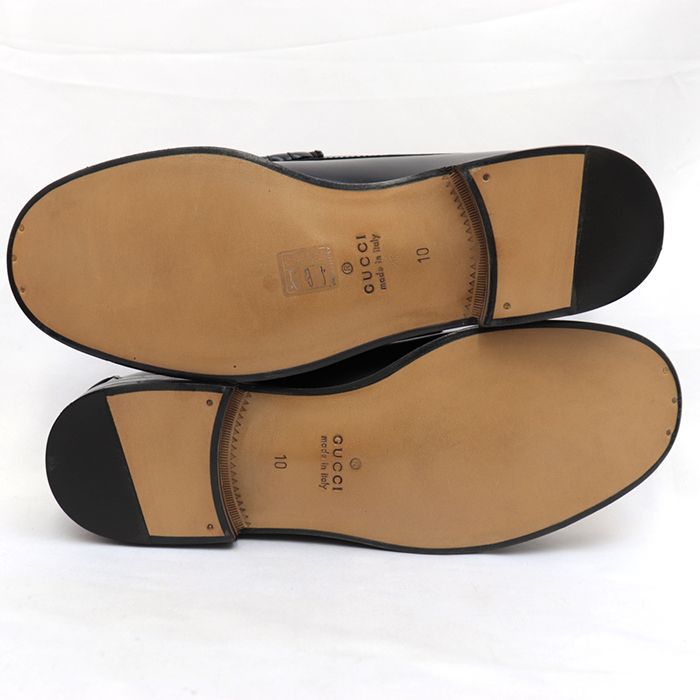 新品同様 グッチ 673817 GG タッセル ローファー メンズ サイズ