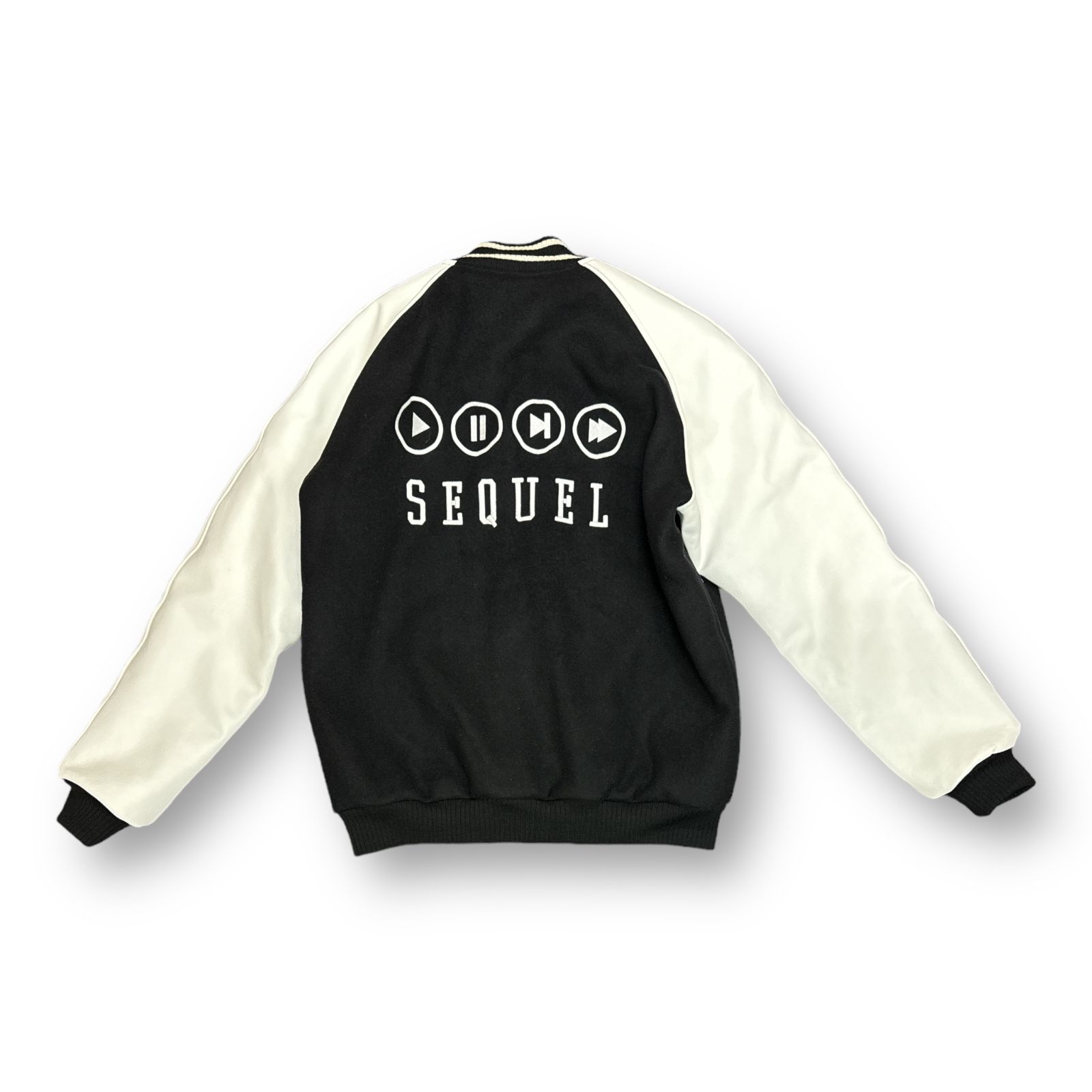 定価187000円 SEQUEL 22AW VARSITY JACKET SQ-22AW-JK-06 レザー 