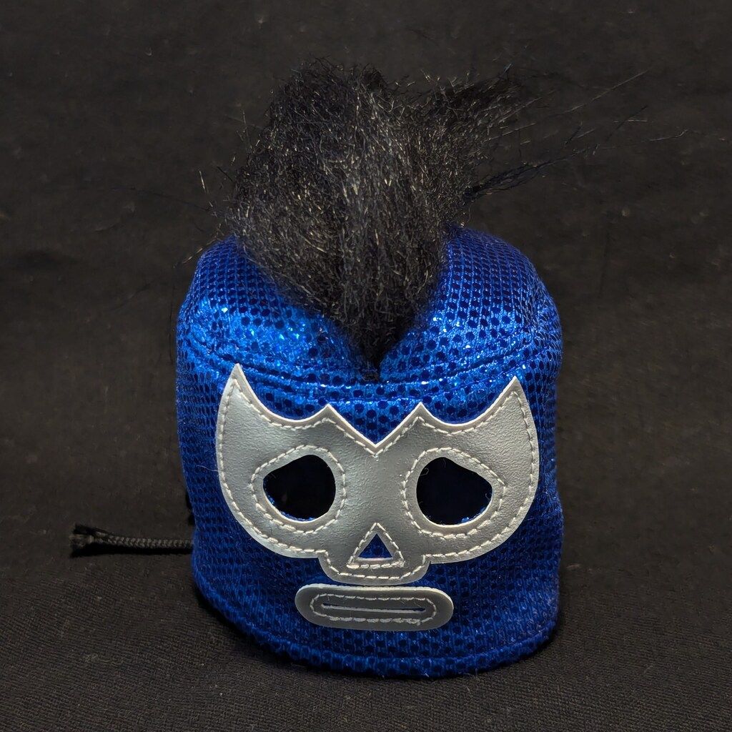REALHEAD ボクトウ刺繍 ルチャマスク 青マスク