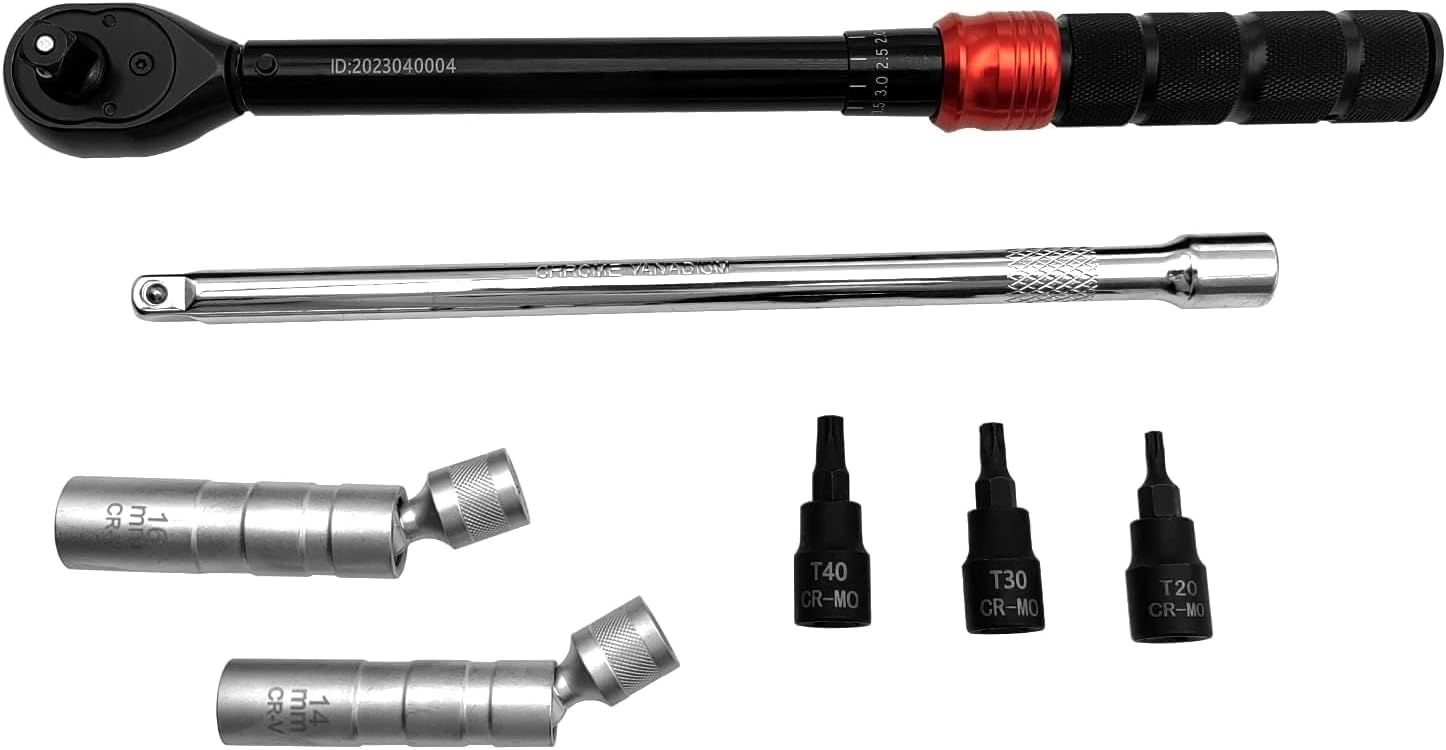 ZKTOOL 5-60Nm スパークプラグレンチキット マグネット 磁気 