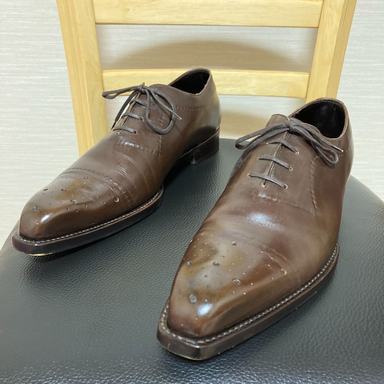 シルヴァノラッタンジ SILVANO LATTANZI 靴 27cm 茶 ビジネス