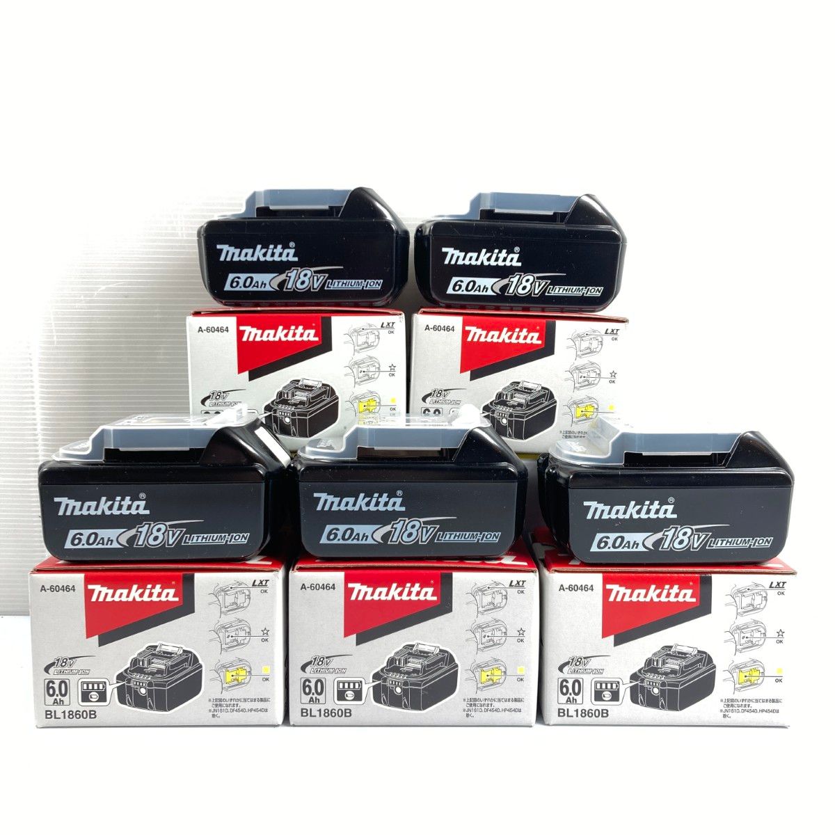 Makita - マキタ　makita バッテリー　BL1860B 5個セット マキタ 限定出品 5本 BL1860B 6.0Ah ×1個 18V 充電電池
