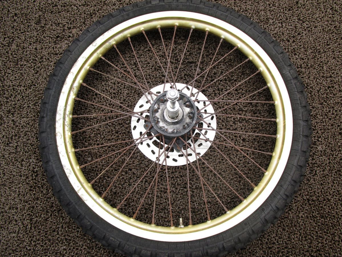 ヤマハ 1KH セロー225 純正 フロントホイール ディスク アクスル