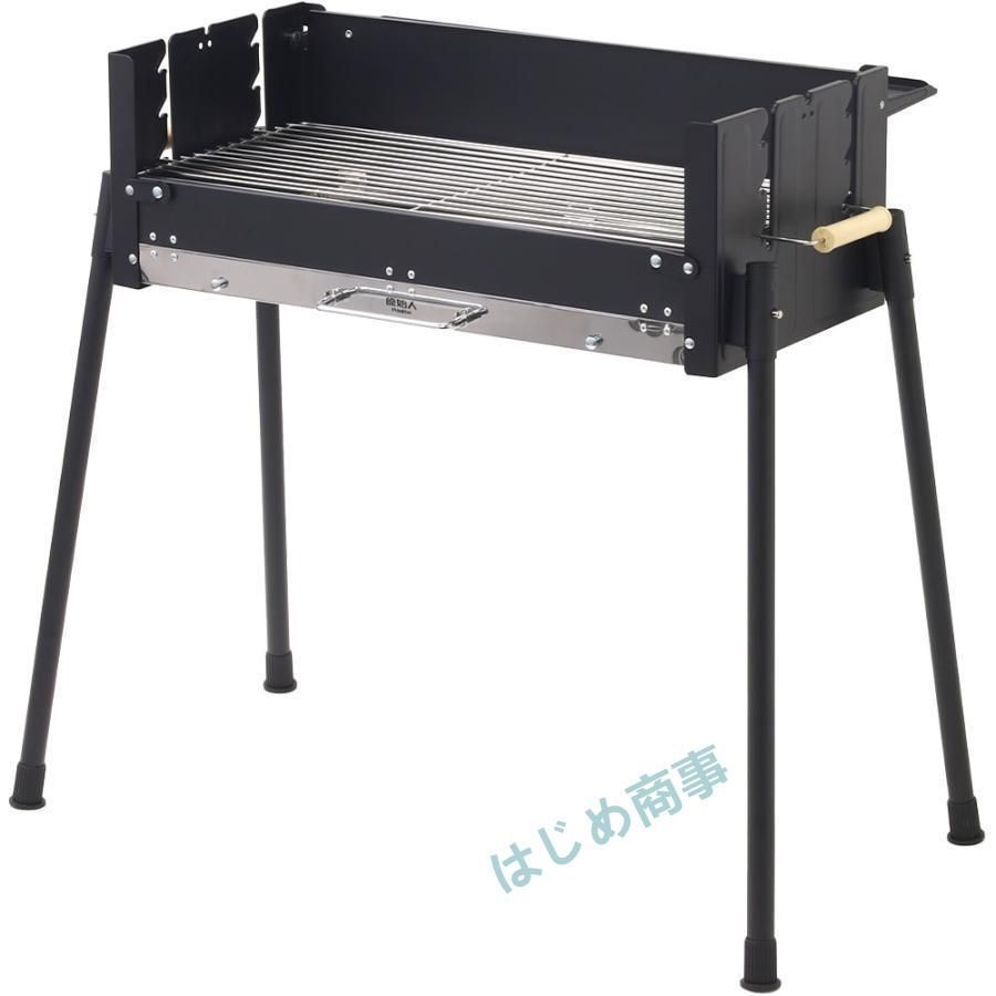 バーベキューコンロ 大型 折りたたみ ステンレス 大人数用 ポータブル BBQコンロ バーベキューグリル コンロ 幅 70cm 4-10人用