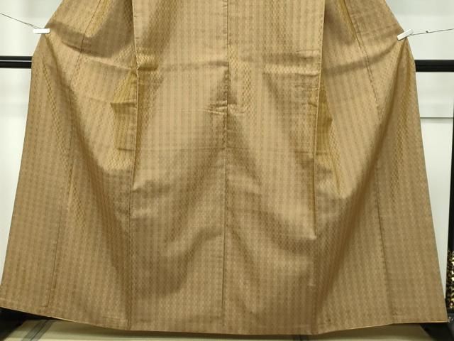 平和屋本店□極上 山下八百子 本場黄八丈 市松綾織 逸品 CZAA2453s5  