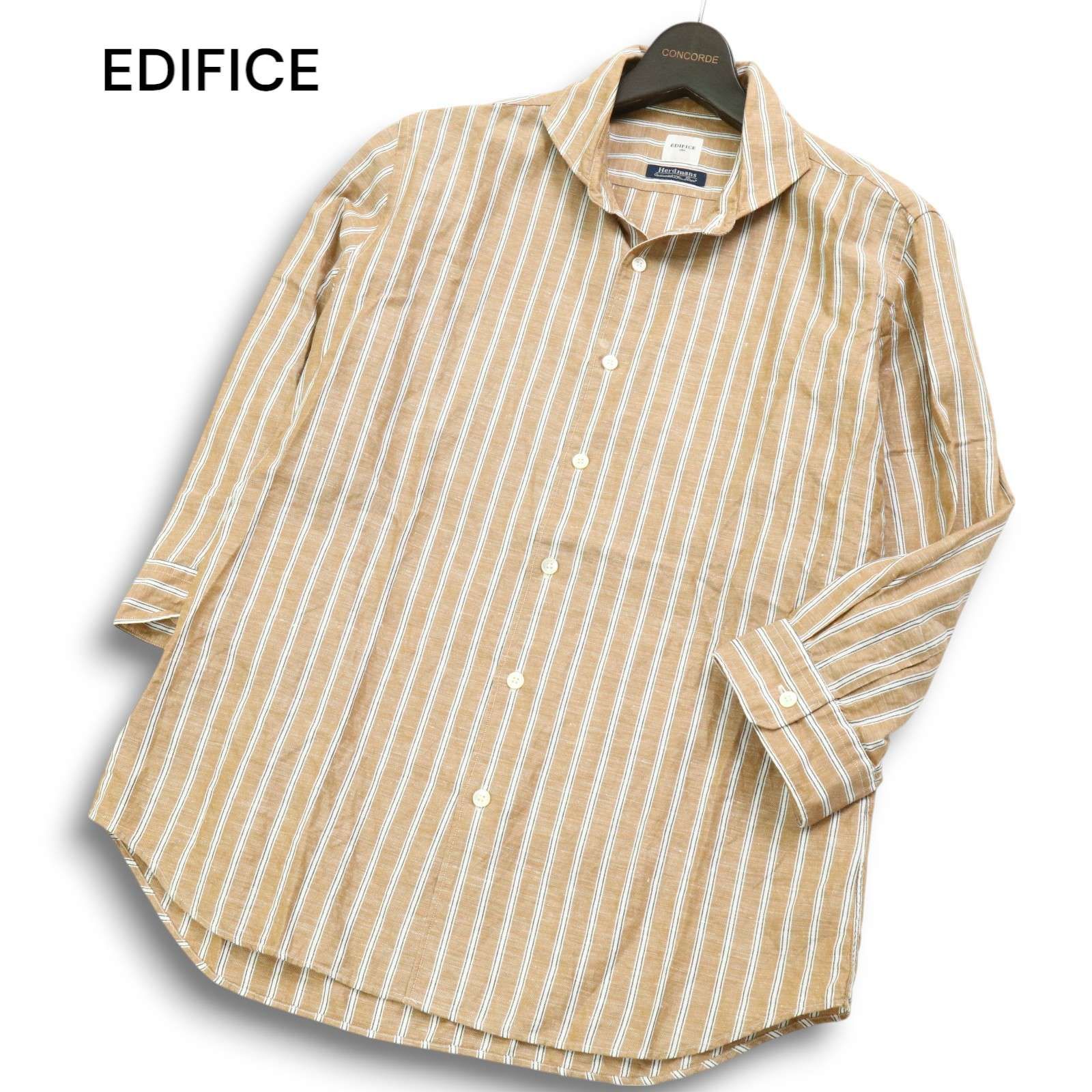 EDIFICE エディフィス 春夏 Herdmans☆ 麻 リネン 7分袖