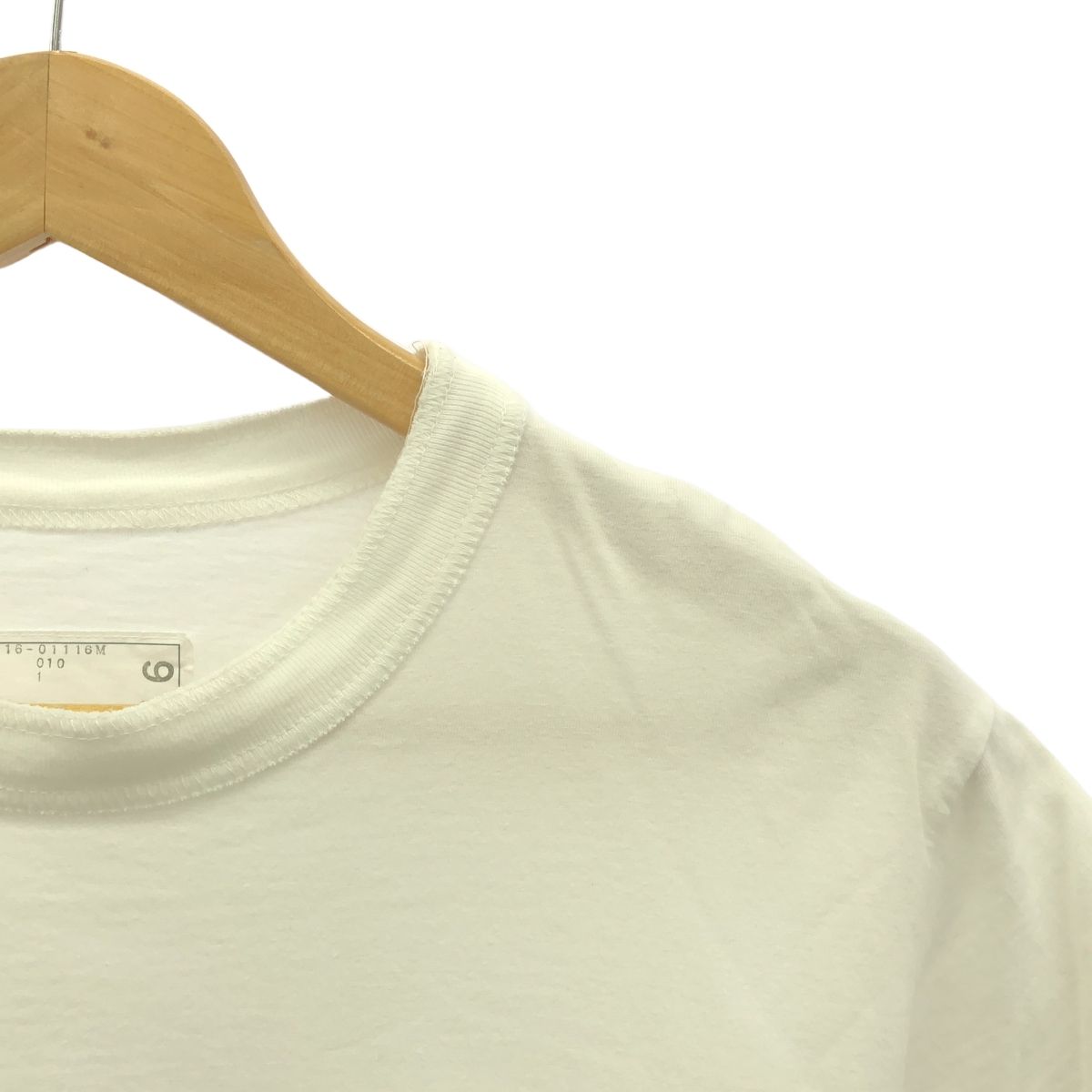 sacaiホワイト Tシャツ 五分袖 ポケット付き sacai / サカイ | クルーネック ポケット Tシャツ カットソー