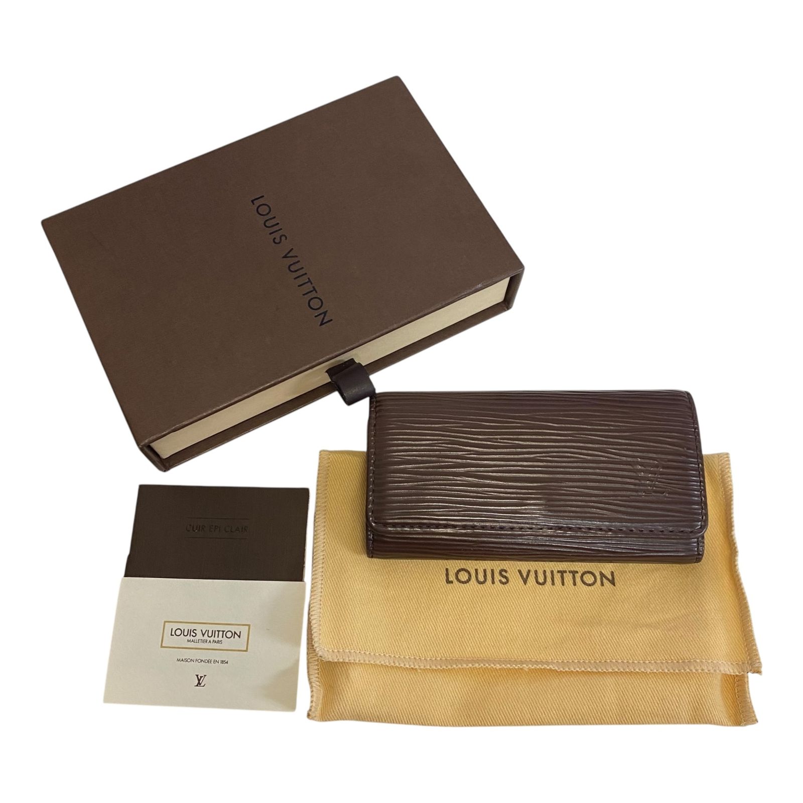 中古品】 ルイヴィトン エピ 4連 キーケース Louis Vuitton ブランド 鍵 ブラウン 箱付き S80428RK - メルカリ