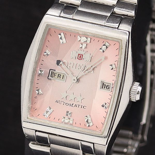 ORIENT STAR レディース自動巻き 腕時計 ピンク文字盤 ORIENT STAR レディース自動巻き 腕時計 ピンク文字盤 ORIENT STAR