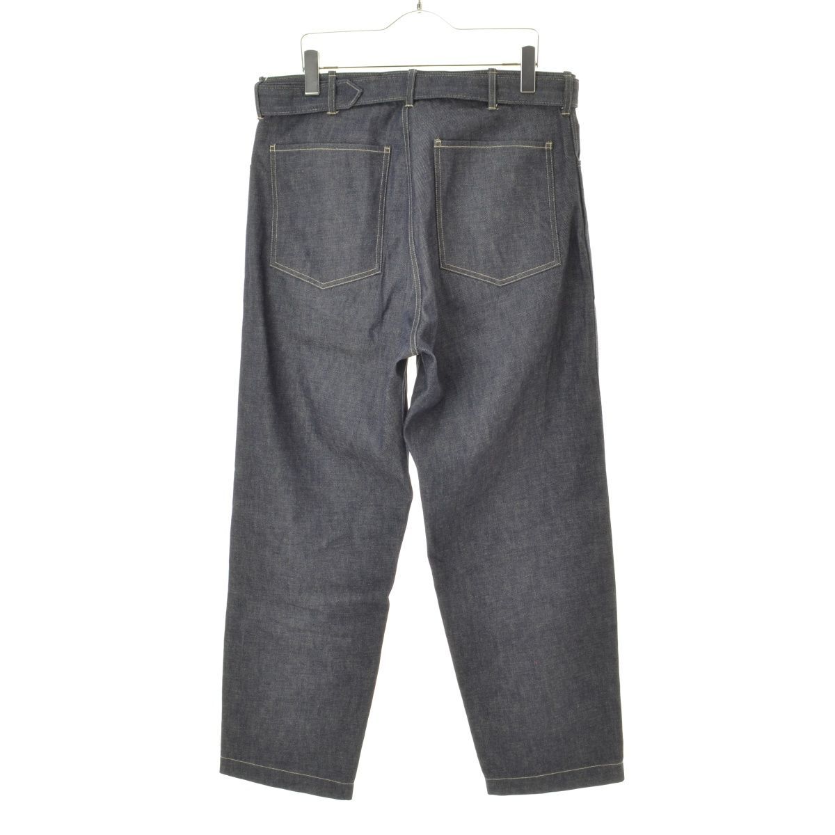 BLURHMS】20SS BHS20SS015S21-I U.S COTTON DENIM LONG BELTED PANTS 