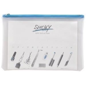 (業務用100セット) LIHITLAB クリアケース/書類入れ 〔A4サイズ/マチなし〕 見出し付き 横型 F-74S 藍 代引不可 書類入れ キッチン・日用品・その他 (業務用100セット) LIHITLAB