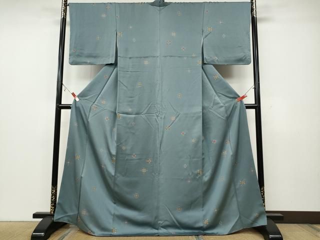 平和屋着物●上質な小紋　菱吉祥花文　正絹　逸品　CAAX4404ut 平和屋着物○上質な小紋 菱吉祥花文 正絹 逸品 CAAX4404ut - メルカリ