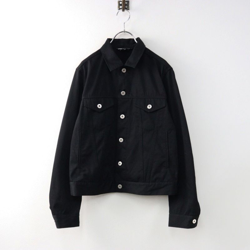 AD2025 ブラックコムデギャルソン BLACK COMME des GARCONS ポリエステル Gジャン S|ブラック デニムジャケット 2400014411232