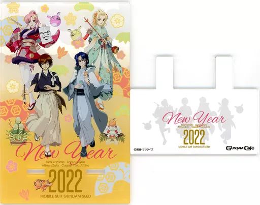 スマホ モバイルスタンド アクリル 集合 スマホスタンド NewYear 機動戦士ガンダムSEED GUNDAM Cafe NEW YEAR 2025