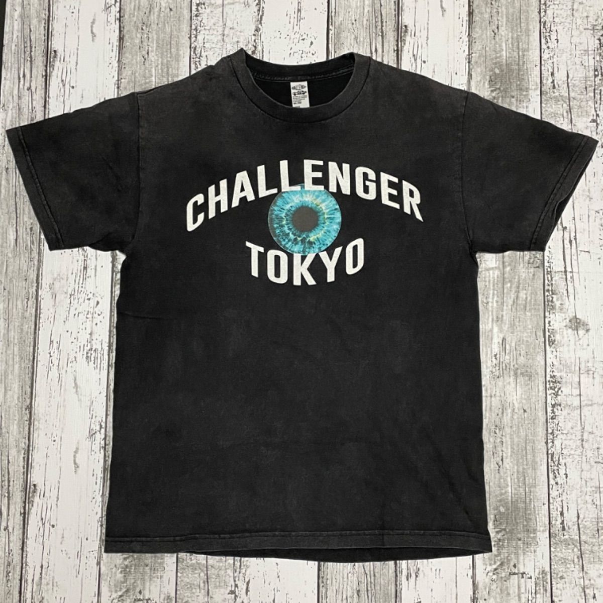 CHALLENGER 半袖シャツ L ブラック/ホワイト CHALLENGER 半袖シャツ L ブラック/ホワイト
