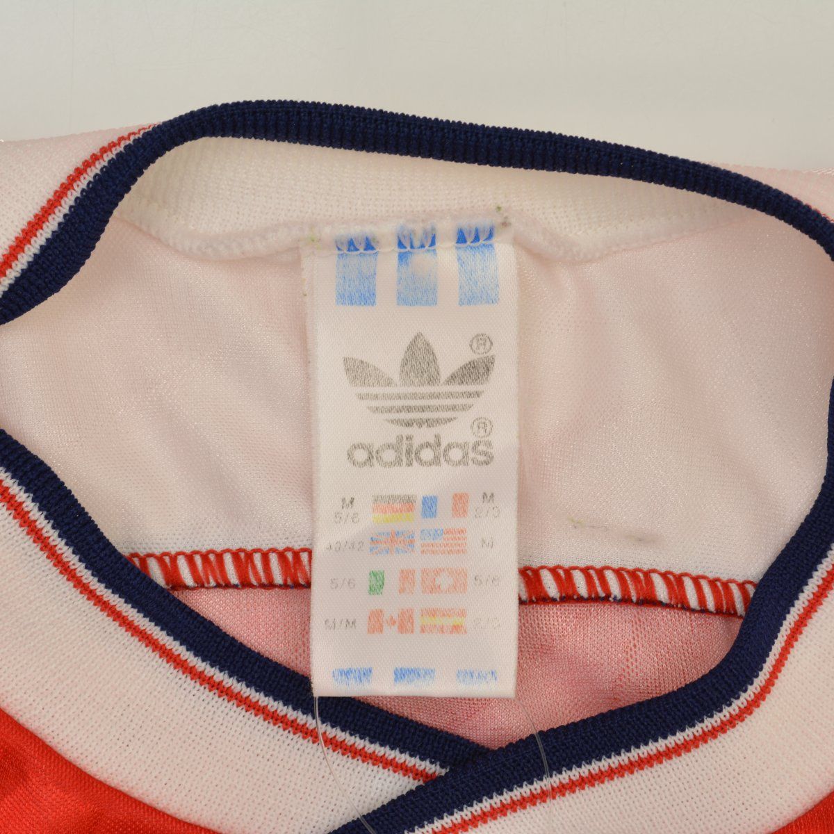 ADIDAS】80s 英国製 サッカーゲームシャツ ユニフォーム半袖カットソー