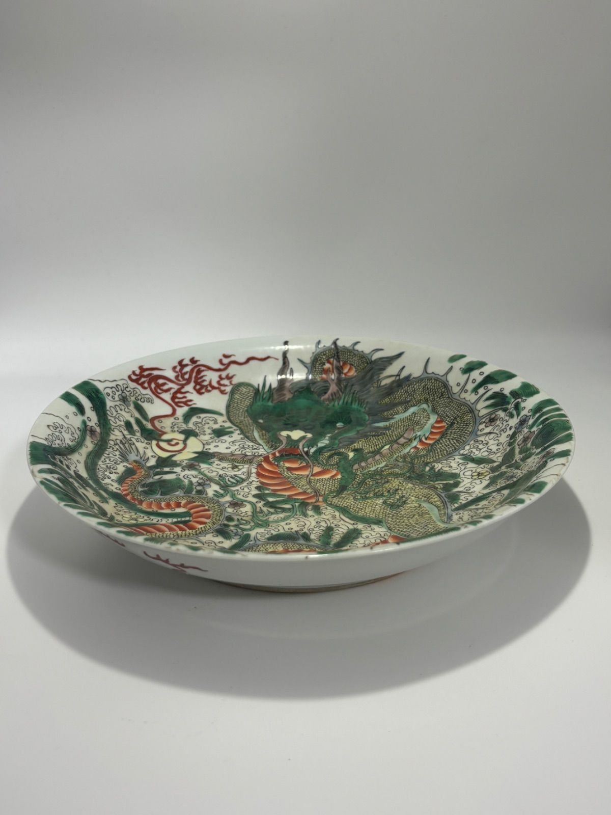 古陶器大甕 78センチ龍細工品時代物