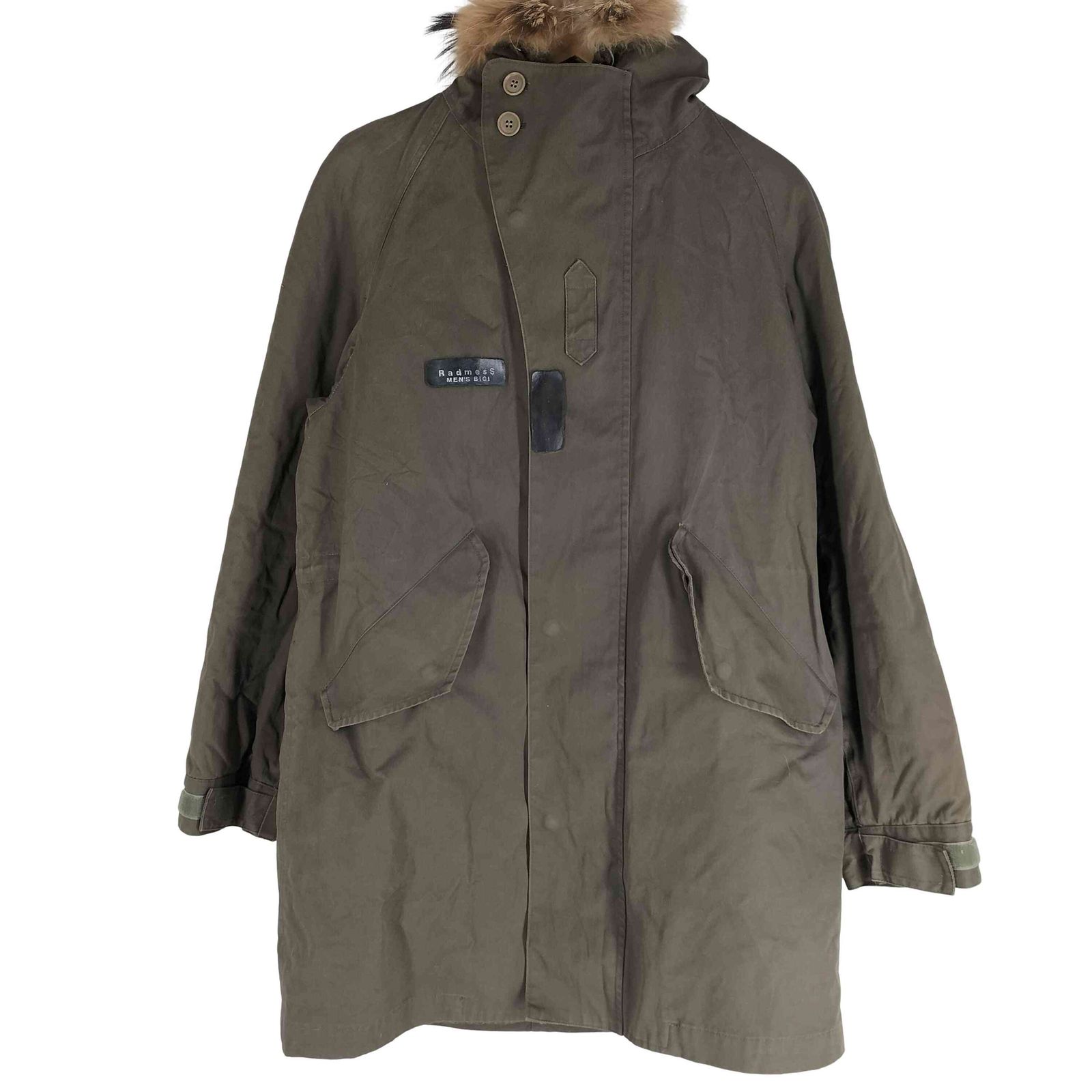 ラドメスメンズビギ Radmess MENS BIGI 裏味キルティング ファーモッズ 