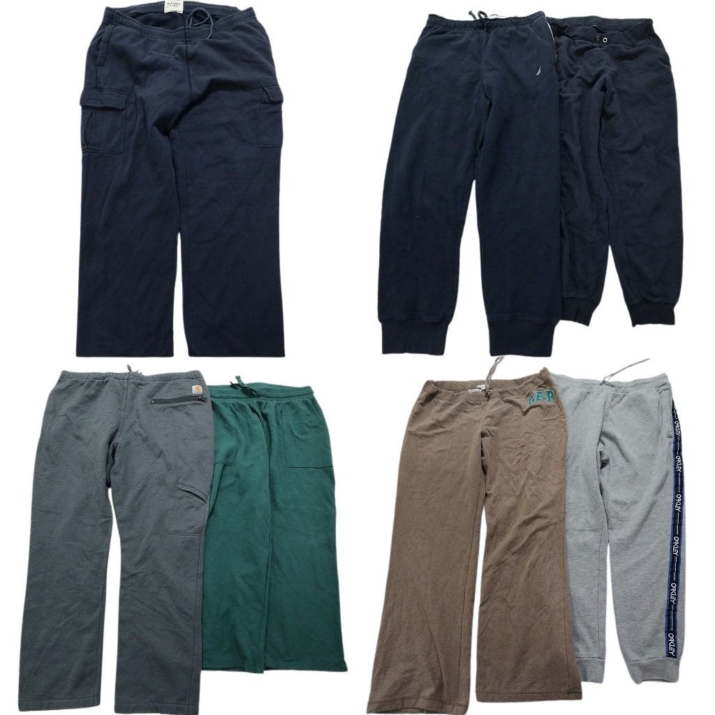 古着卸 ブランドMIX スウェット パンツ 7枚セット メンズ Ｌ XL ノーティカ ラルフローレン カーハート オークリー 古着 NC0808
