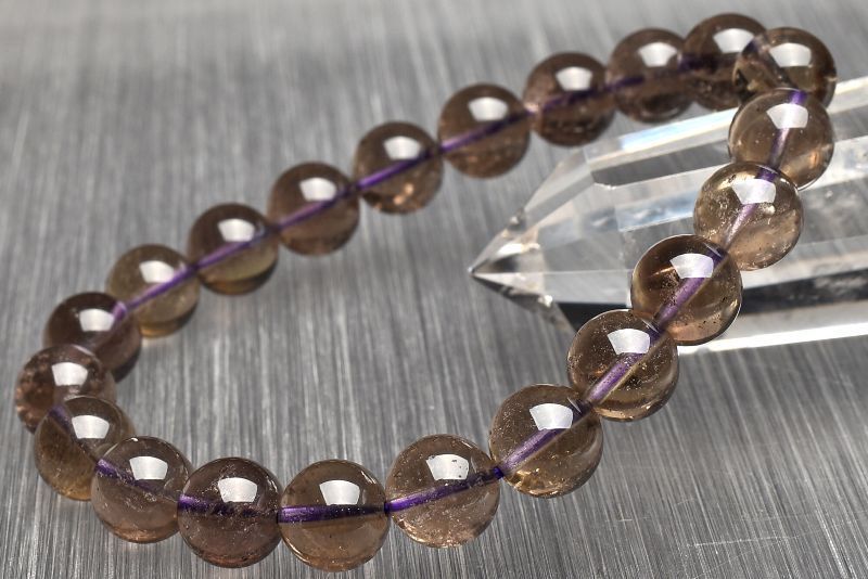 １点物 AAA パープル パープルリビアングラス 9mm ブレスレット パワーストーン 天然石 _U7710