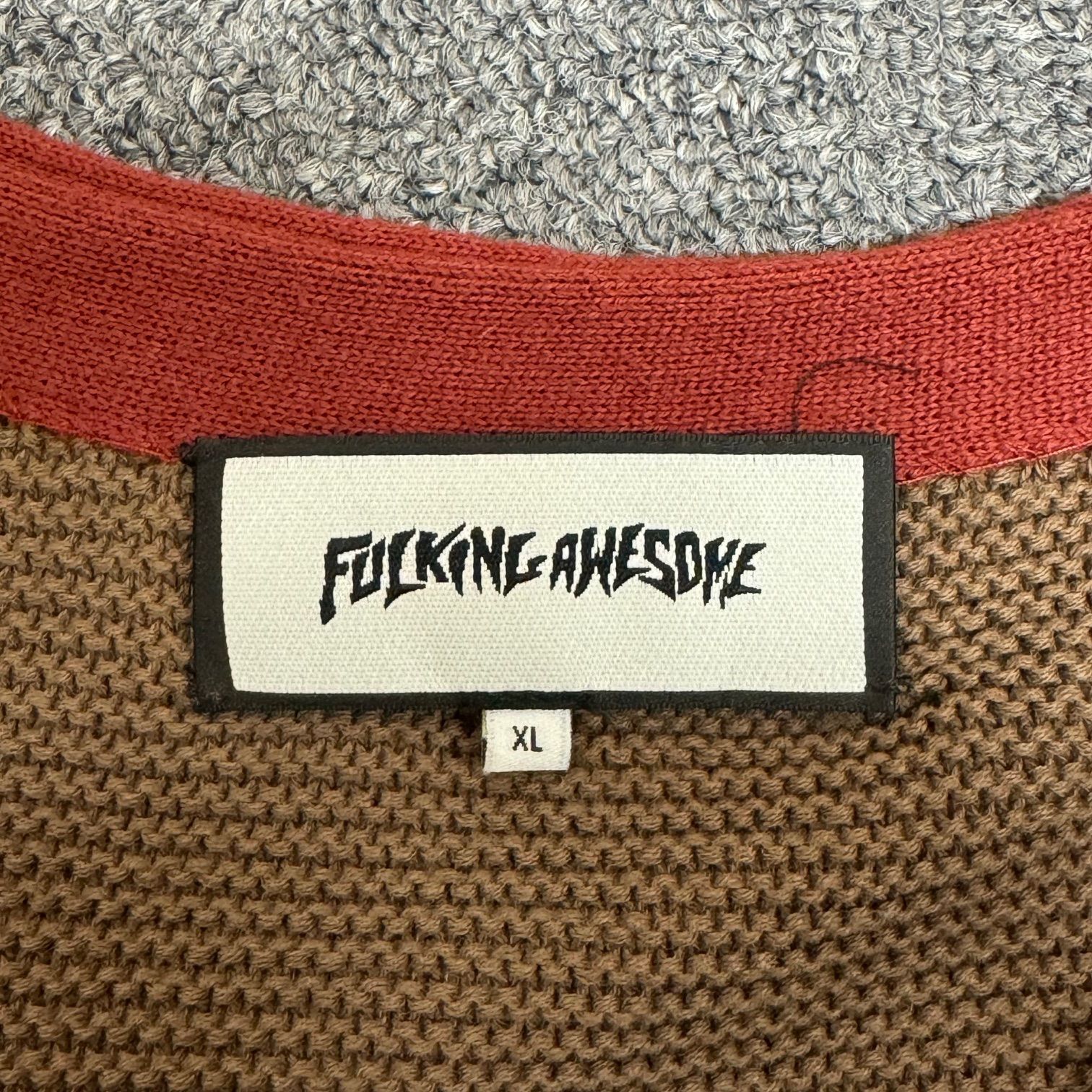 Fucking Awesome READER CARDIGAN カーディガン ニット ファッキン