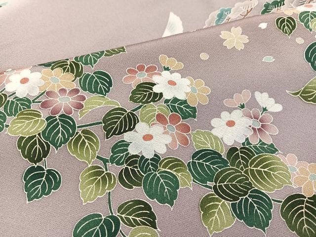 平和屋着物○豪華色留袖 駒刺繍 枝花文 暈し染め 金彩 正絹 逸品