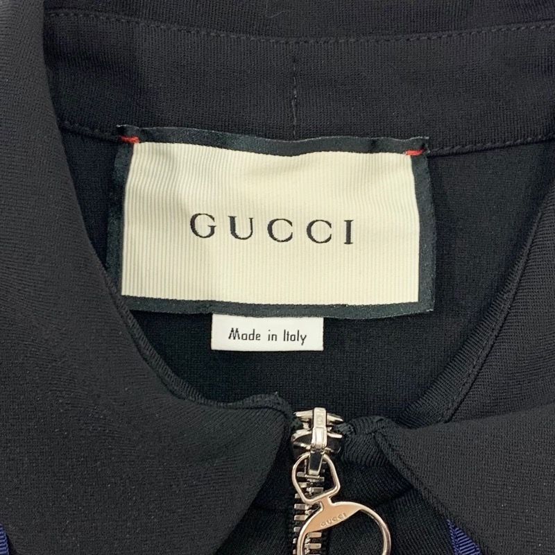 グッチ GUCCI ワンピース レーヨン ブラック フリル ノースリーブ