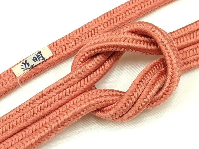 平和屋着物● 上 有職組紐道明 帯締め 冠組 浅緋色 宮内庁御用 国立博物館御用 東京芸術大学御用 AABA9960ay