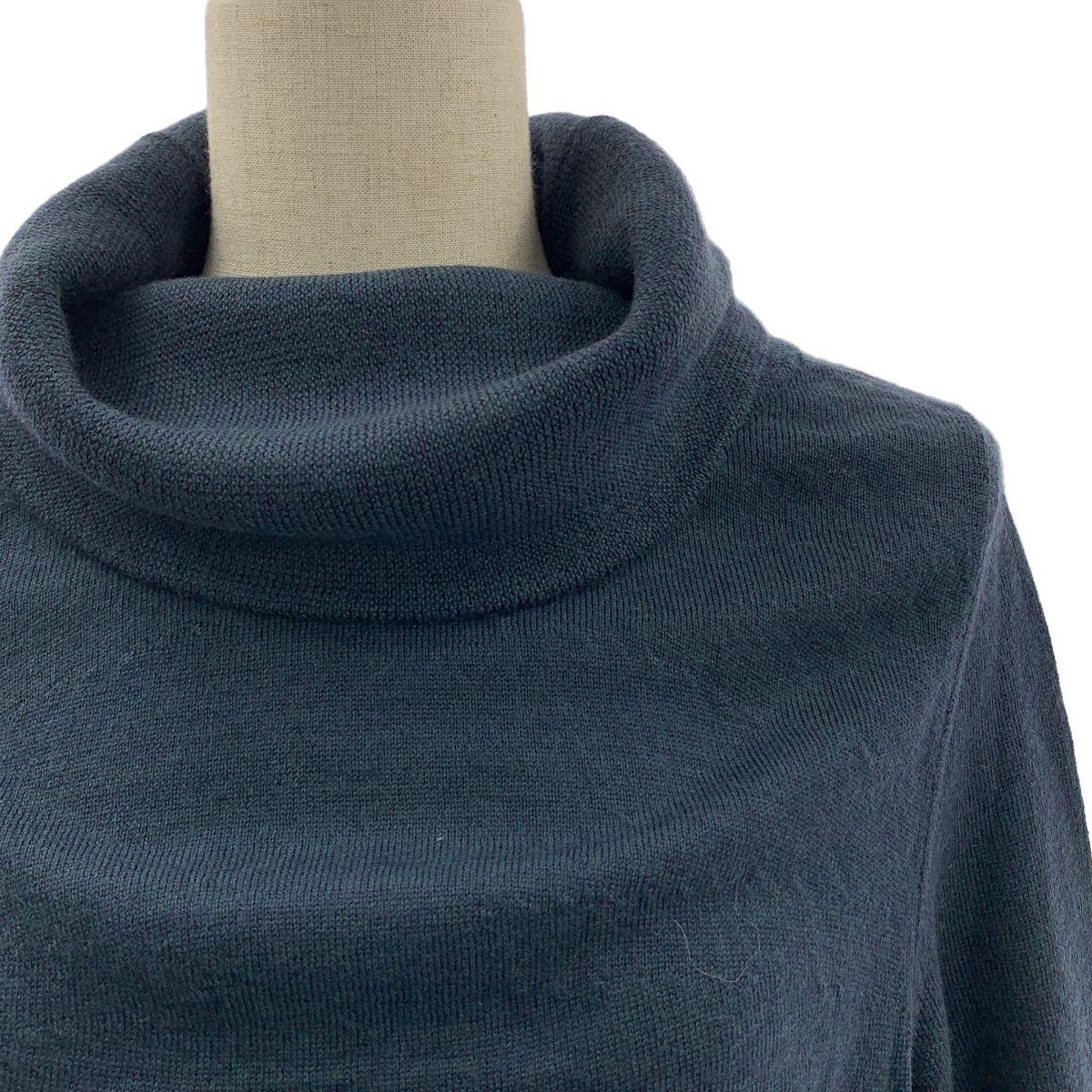 Maison Martin Margiela メゾンマルタンマルジェラ 2013 AW ウール タートルネック ドレープ ニット M グリーン レディース