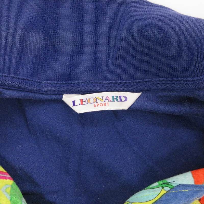 レオナールスポーツ LEONARD SPORT ポロシャツ カットソー 総柄