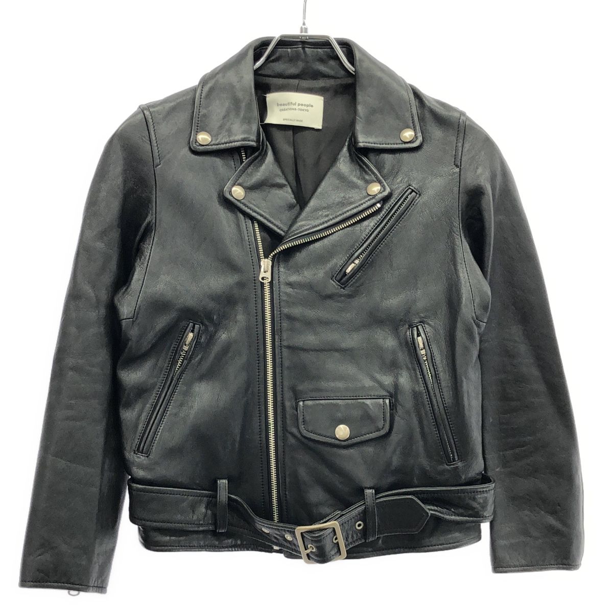 beautiful people ビューティフルピープル レザーダブルライダースジャケット 1635402411 ブラック 140