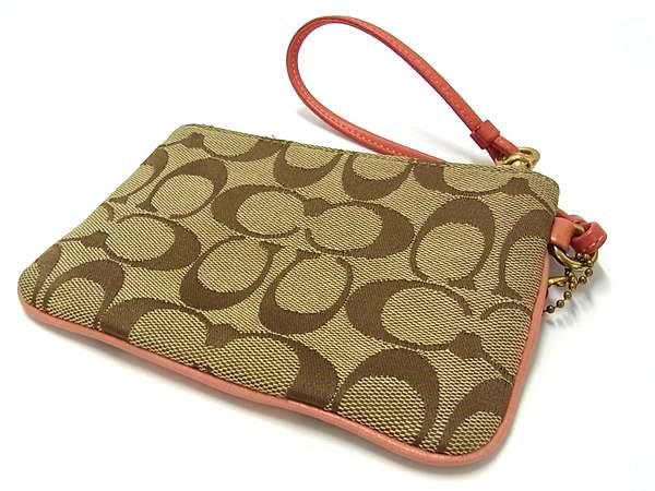 コーチ アクセサリーポーチ シグネチャー キャンバス マルチカラー ☆未使用品☆ COACH コーチ マルチカラーレザーポーチ