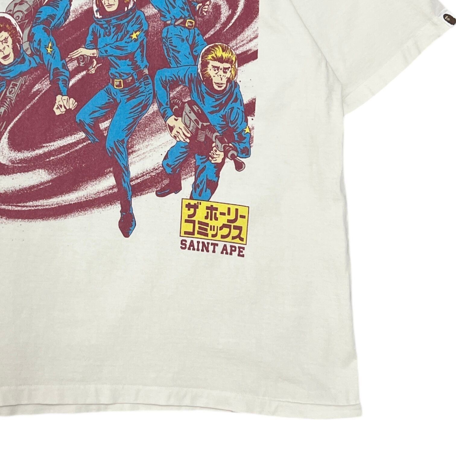 SAINT MICHAEL x BAPE 猿人戦隊セイントエイプ T SAINT MICHAEL x BAPE 猿人戦隊セイントエイプ Print T-Shirts - メルカリ