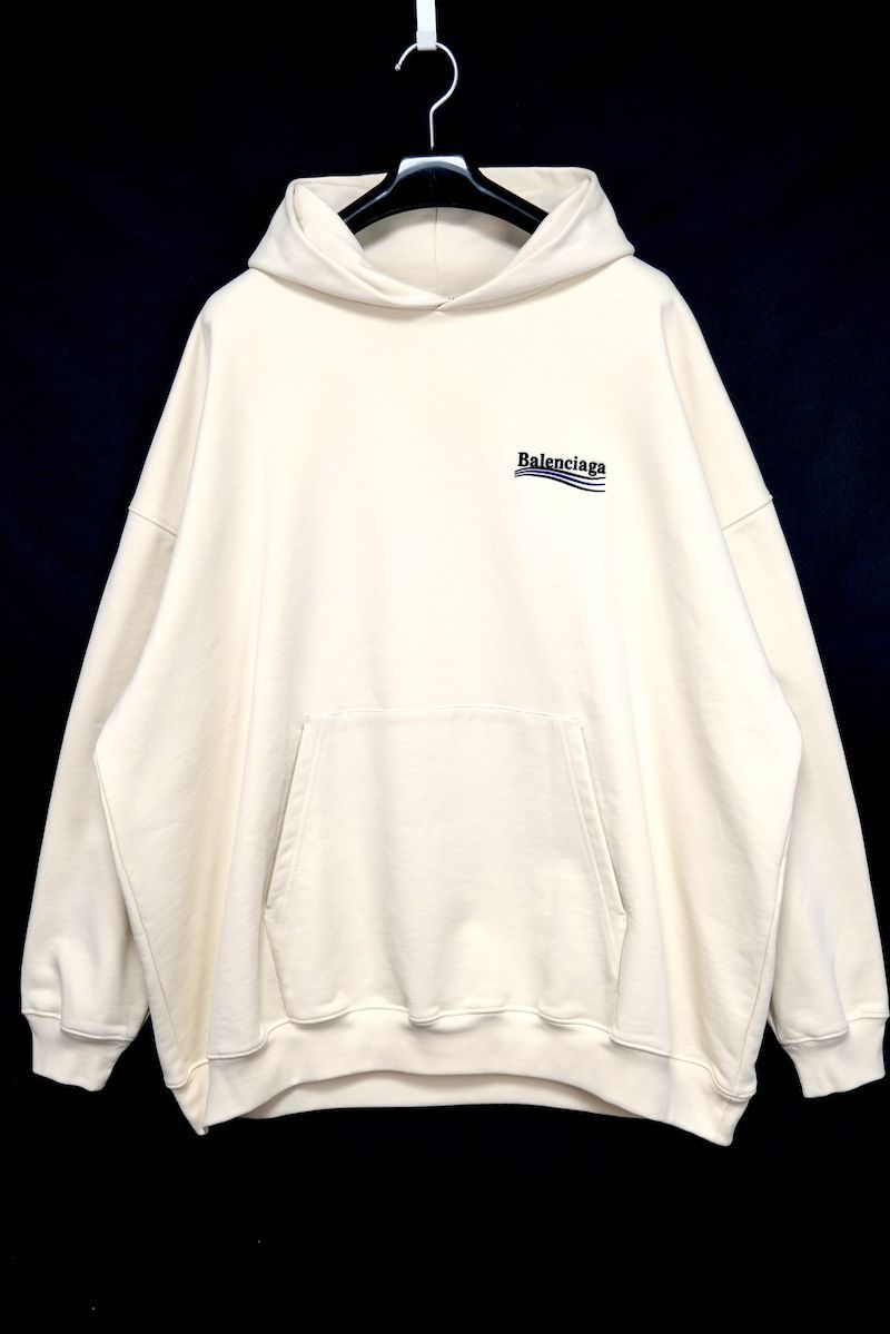 【関税込み】BALENCIAGA ロゴ プリント パーカー 767877TRVJ3 BALENCIAGA(バレンシアガ) パーカー・フーディ(メンズ) - 海外
