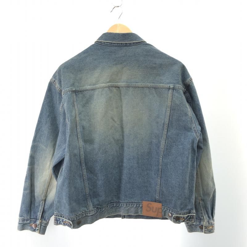 中古】24AW WEEK1 Supreme Distressed Selvedge Trucker Jacket サイズ