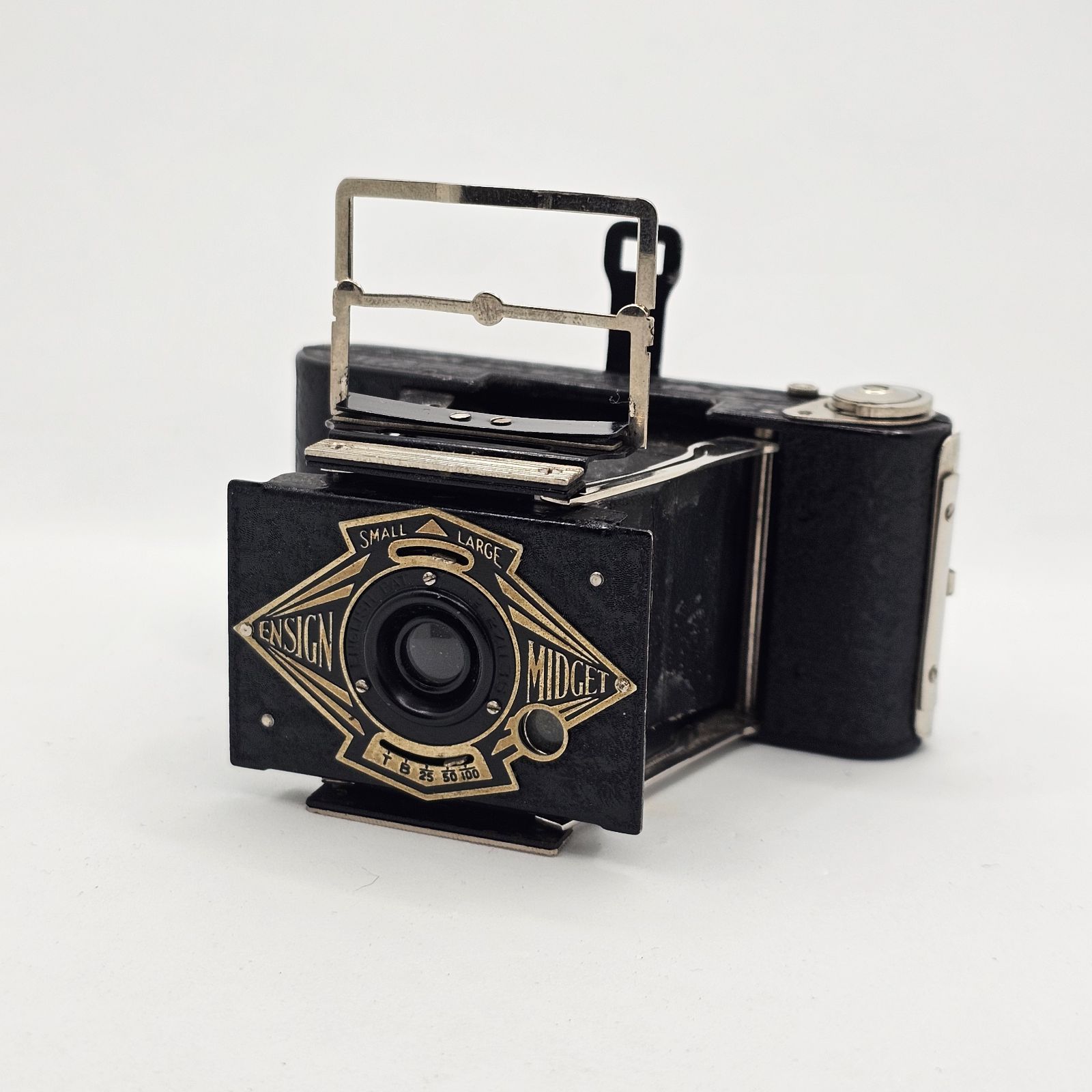 Ensign Midget 蛇腹カメラ 蛇腹 カメラ アンティーク ヴィンテージ 超希少】ENSIGN MIDGET アンティーク 蛇腹カメラ ポケットサイズ