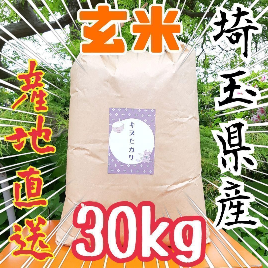 玄米限定特価 令和3年産 埼玉県産 キヌヒカリ玄米 30kg 大粒 - メルカリ