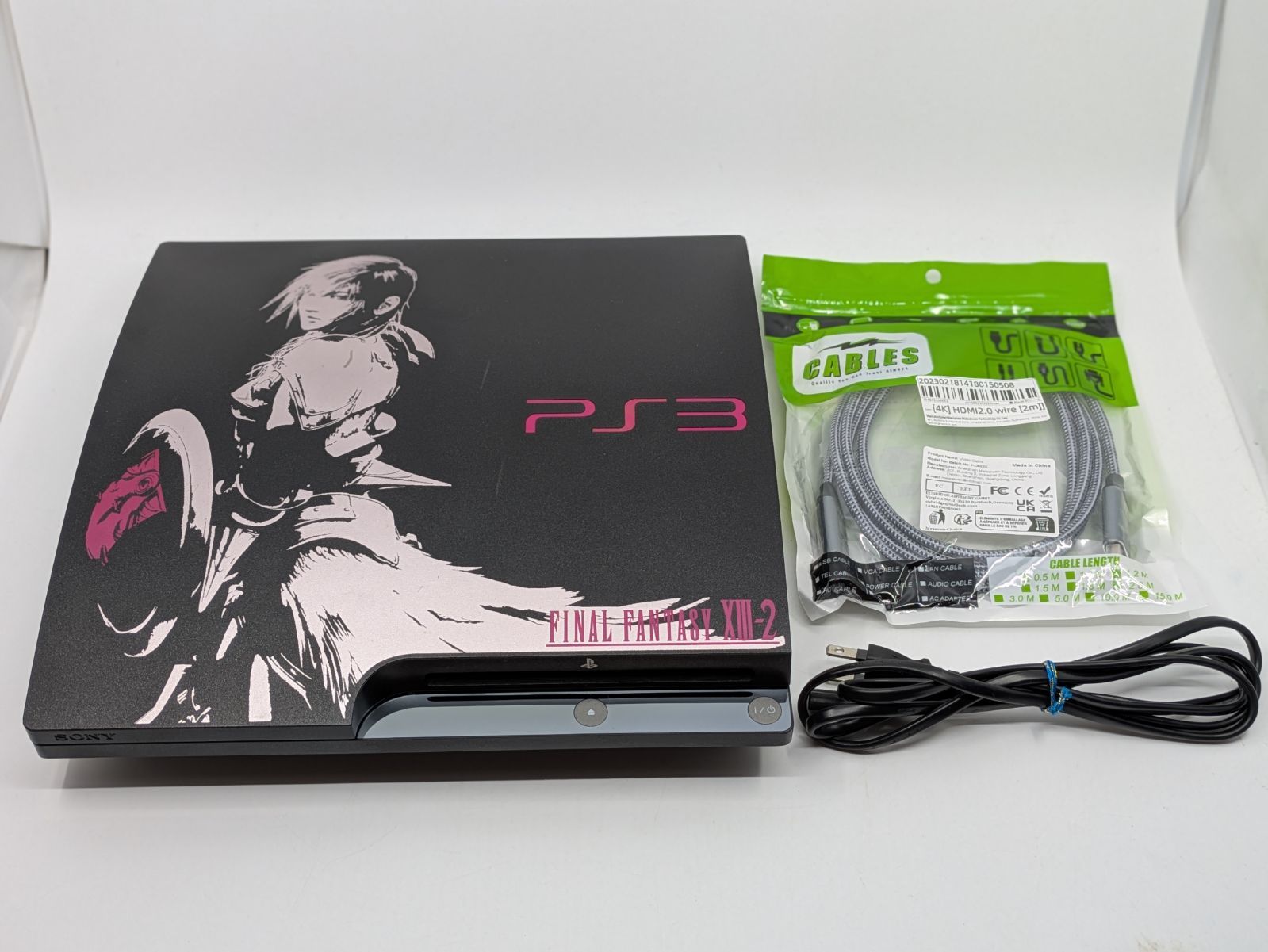 SONY PS3 本体 ファイナルファンタジーXIII-2 ライトニングエディション Ver.2 CEJH-10020 CECH-3000B モデル 動作 済