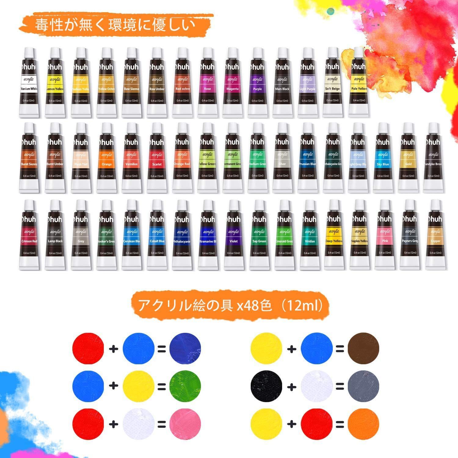 キャンバス5枚 パレットナイフ5本