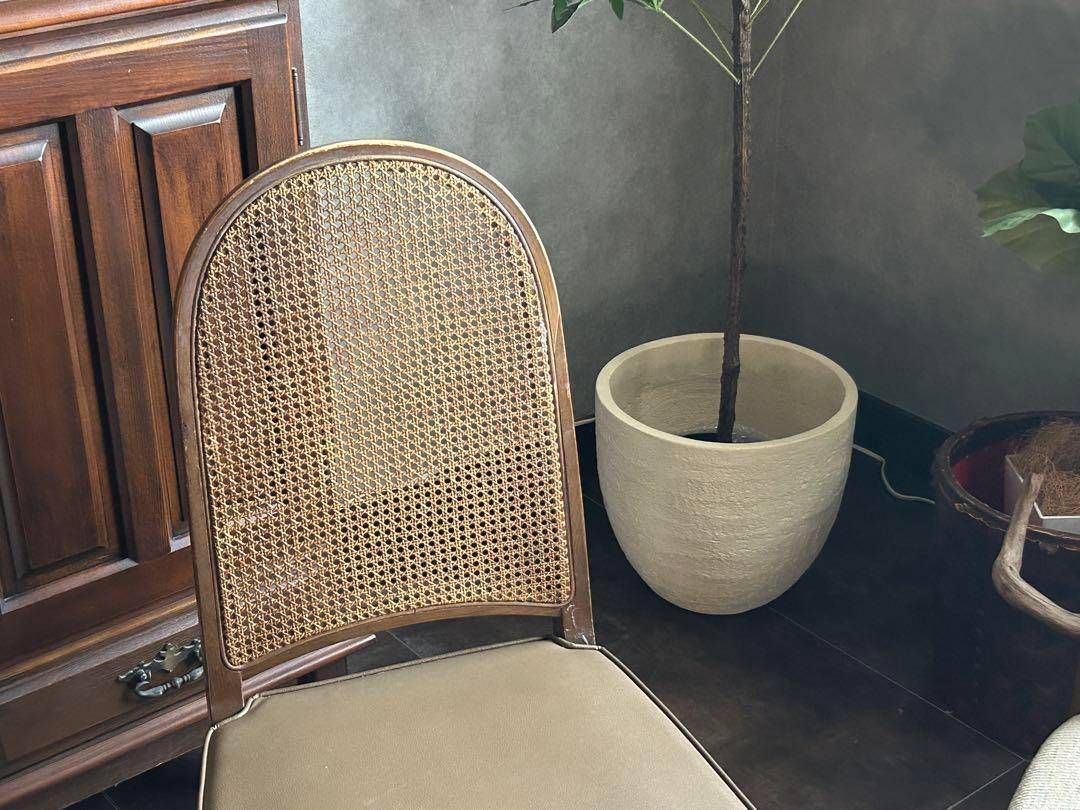 飛騨産業　マルニ木工　ヴィンテージチェア　ラタンバックチェア　2脚セット　H 飛騨産業 マルニ木工 ヴィンテージチェア ラタンバックチェア 2