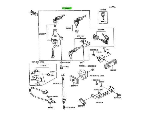 おしゃれコーデ カワサキ バルカン750 イグニッションスイッチ Ignition Switch 27004-5270 KAWASAKI 純正 Genuine JDM メーカー純正品 当店人気NO.1。