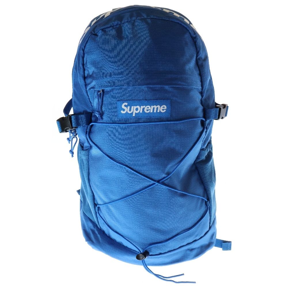 SUPREME シュプリーム 19AW Backpack ボックスロゴ コーデュラナイロン バックパック リュックサック ブルー