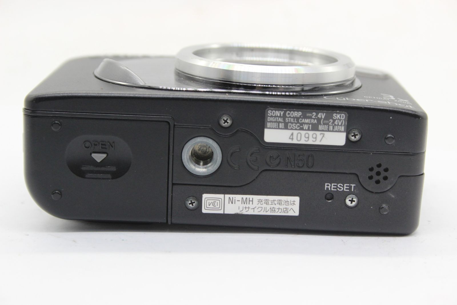 SONY 【返品保証】 【便利な単三電池で使用可】ソニー SONY Cyber-sho DSC-W1 ブラック 3x コンパクトデジタルカメラ s9923