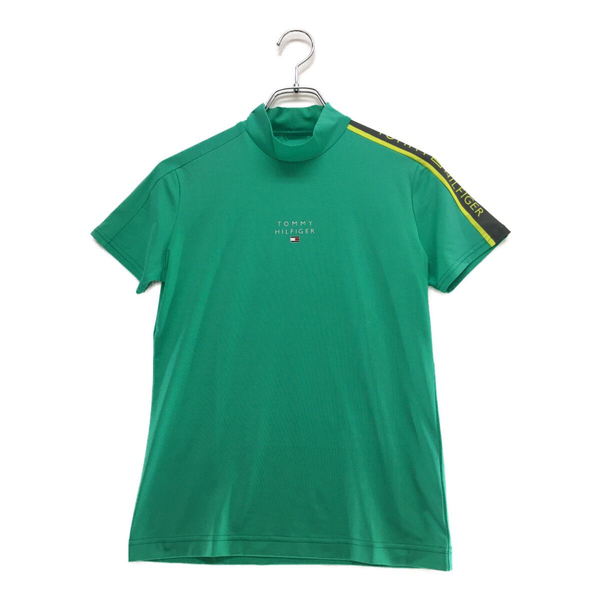 レディース トミーヒルフィガーゴルフ TOMMY HILFIGER GOLF 半袖シャツ S 緑 グリーン モックネック