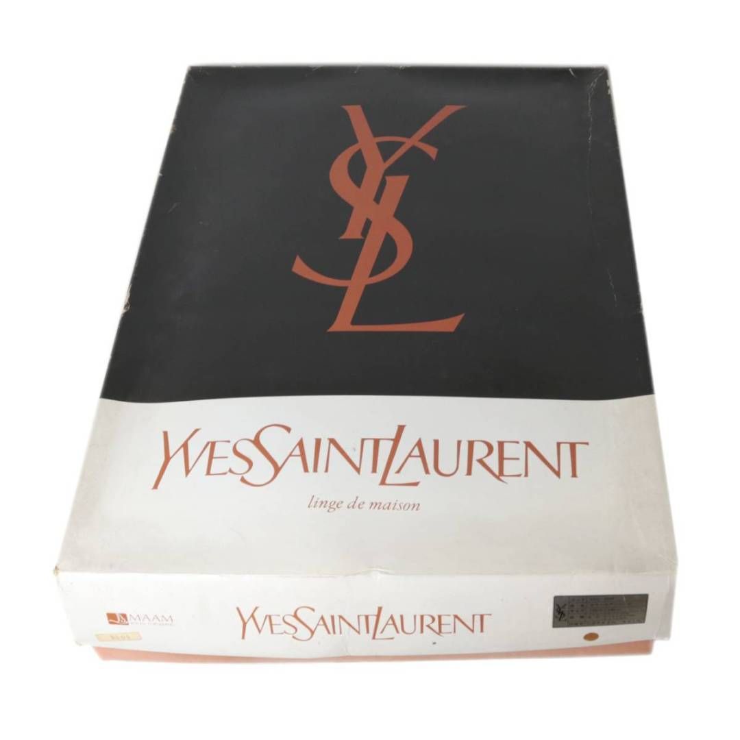 イヴ・サンローランYSL ボアシーツ 140×240(cm) バイル:アクリル100% 基布:ポリエステル50%、アクリル50% ブラウン NT 美品 Aランク